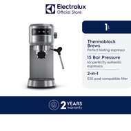 Electrolux E5EC1-50ST 1L Espresso Coffee Maker 1250W 15 Bar Pressure Perfect Flavour 2 Years Warrant