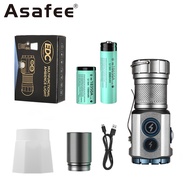 Asafee F235-X EDC Flashlight 3*P35+RPG Keychain LED Light Portable Ultra Bright Mini Torch High Powe
