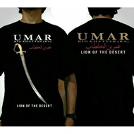 Umar BIN Khattab's Da'Wah T-Shirt LION OF THE DESERT Islamic MUSLIM Men's Da'Wah Distribution Shirt