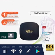 Android 12 V88 16 + 256GB Smart TV Box 5G/2.4G WiFi 8K Ultra HD STB XQ pro Media Player Q96max