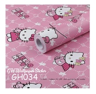 Wallpaper Dinding Hellokitty 8meter Murah Wallpaper Stiker Karakter Wallpaper 1 Roll