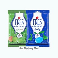Fres Barley Mint Candy - Apple Peach Fres Barley Mint Candy (Package 150g/Can 135g)