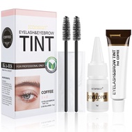 2-In-1 Eyelash & Eyebrow Kit, Professional Lash & Brow Color Kit, Lasting for 6 Weeks DIY Hair Color