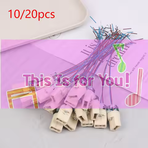 【HMA】10/20Pcs G9 Light Bulb Socket Ceramic Lamp Base Holder Connector Led Halogen Light LED Lamp Bul