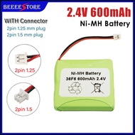 2.4V 600mAh NiMH Battery