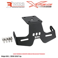 Motorcycle License Plate Holder Tail Tidy WR3 Ninja 650 / Z650 2017 Up Aluminum