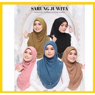 Tudung Sarung Instant Juwita Soft Awning Scuba Material Chiffon