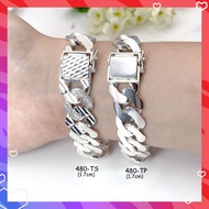 💥PROMO💥#HBG480-TP - 1.7cm Silver 925 Bangle - Gelang Tangan Perak 925 Untuk Lelaki ( 100% Original Silver) Men Bracelet