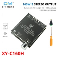 diymore XY-C160H 160วัตต์ × 2 5.0บลูทูธเครื่องขยายเสียงดิจิตอลคณะกรรมการโมดูล2.0ช่อง TDA7498E ถอดรหั