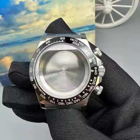 substitute C Factory 904L Steel Watch Case For Dtona 116519 Fit to 4130 Movement Ceramic Bezel