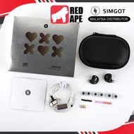 SIMGOT EW300 In-Ear Monitors: 1DD+1Planar+1PZT Tribrid Driver Detachable Tuning Nozzles Hi-Res Audio