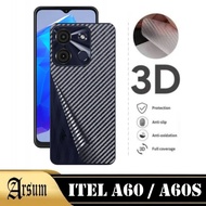 LAYAR Garskin Skin Carbo ITEL A60 A60S Mobile Phone Back Screen Protector