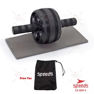 speeds ab wheel / ab roller alat pembentuk otot perut olahraga 009-10 - 009-5 hitam