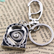 VINTA Spinning Rotor Keychain, Zinc Alloy Mechanical Automotive Engine Rotary Keyring, Backpack Pend