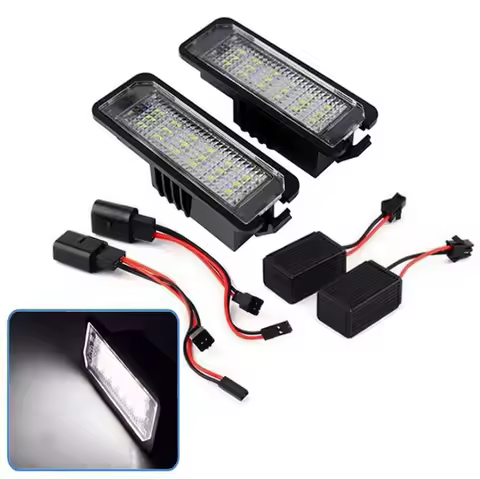 LED white License Plate Light Lamp for Volkswagen Golf Eos Lupo New Beetle Passat Scirocco Phaeton a