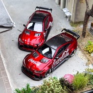 SW 1/64 BMW M4 G82 ADRO BODY KIT Metallic Red Alloy Diecast Car Model Toy Birthday Gift