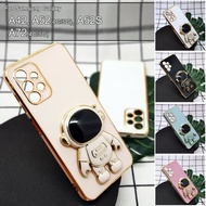 Mobile Case For Samsung Galaxy A42 5G A52 A72 A52S 4G 5G Cute Spaceman Stand DIY Soft Cover Casing