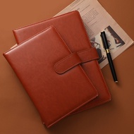 A a5 Notebook Business Meeting Recordbook Diary Buckle Leather Notepad b5 Notebook Printable logo202