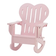 Emily Rose 18 Inch Doll Wooden Furniture | Pink Outdoor 18" Doll Adirondack Rocking Chair | Fits Mos