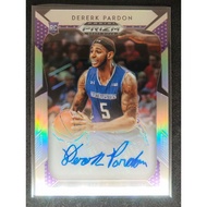 Panini Prizm Draft Picks 2019 Dererk Pardon RC Auto Silver nba card