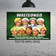 HIASAN DINDING TEMA WALISONGO / FOTO WALISONGO / POSTER DINDING KAMAR / WALL DECOR / HIASAN DINDING