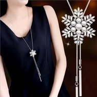~~ Snowflake Pearl Necklace (K880)