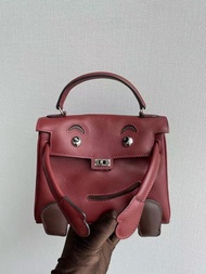 Hermes Kelly Doll Burgundy Swift