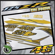 STRIPE MOTOR 125zr 46 design  gold chrome special edition overlap cutting sticker