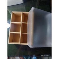 New 6-separated box, size 7cm x 7cm, height 6cm