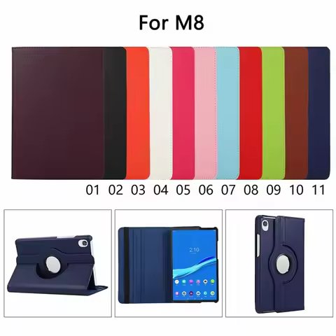 For Lenovo Tab M8 TB-8505F 8.0"360 Degree Rotating Stand Tablet Cover For Lenovo Tab M8 FHD TB-8705 