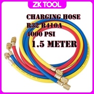 ZKT Charging Hose Set R410a R32 Air Cond Refrigerant Manifold Gauge Hose GAS METER HOSE