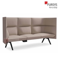 Fursys modular sofa fabric 3-seater cafe living room airy office lounge built-in buried outlet CS613HA