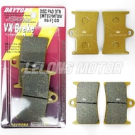 DISC PAD DAYTONA MT-07 MT-09 R6 FRONT MT07 MT09 BRAKE PAD GOLD BLACK SET