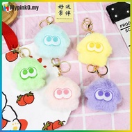 Mypink Splatoon Inkling Plush Keychain Anime Orange Red Inkling Kawaii Animal Bapa Pendant Soft Stuf