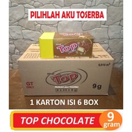 Delfi TOP CHOCOLATE 9 gram isi 24pcs / box- (HARGA 1 DUS ISI 6 BOX)