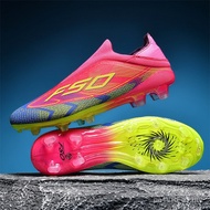 F50 Football Boots Long Spike Sneakers Men Style Couple Competition Training Football Boots