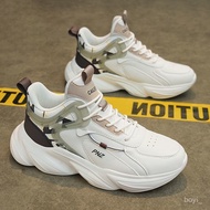 Taiwan Shipping Sports Shoes Men Spring Men's Breathable White Trendy Versatile Thick-Soled Casual D