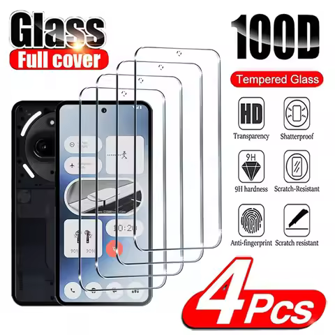 4Pcs Tempered Glass Nothing Phone 3A 2A Pro Nothing Phone 2 1 Nothing CMF 1 HD Screen Protectors For