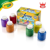 Crayola 6 Colors 2oz Washable Metallic Paint Set เครโยล่า ชุดขวด สีเพ้นท์ สีเมทัลลิก 6สี ขนาด 59ml.