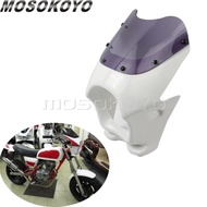 MO Cafe Racer 5" Headlight F Airing Front For Honda Suzuki Yamaha Kawasaki Ape Monkey Benri CB NSR R