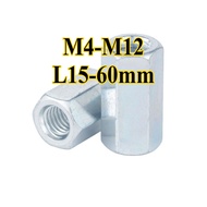 Galvanized Extended Hexagon Joint Nut/Extended Round Nut M4/M5/M6/M8/M10/M12 (YDD-LD-MY)
