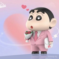 [Free Shipping] Hot Sale Nohara Shinnosuke Office Workers Crayon Shin-Chan Workers Hold Flower Shin-
