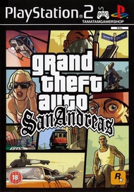 Grand Theft Auto - San Andreas PS2 GTA SAN ps2 แผ่นเกมส์PS2 เกมเพล2 แผ่นplay2