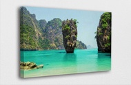 ภาพพิมพ์ผ้าใบศิลปะสถานที่ที่มีชื่อเสียง-James Bond Island ประเทศไทยภาพพิมพ์ผ้าใบศิลปะ/ภาพลายพิมพ์ตกแ