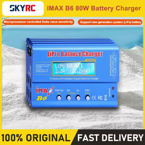 iMAX B6 80W Battery Charger Lipo NiMh Li-ion Ni-Cd Digital RC Lipo Balance Charger Discharger