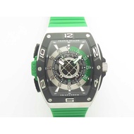 DL SKAFANDER SS GREEN ON GREEN RUBBER STRAP MIYOTA 8215