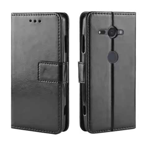 For Sony Xperia XZ2 Compact Case Luxury Flip PU Leather Wallet Lanyard Stand Case For Sony XZ2 Compa