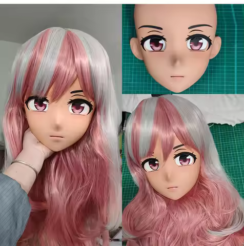 (GLA38)Customize Character Female Girl Resin Half Head Crossdress Cosplay Japanese Anime Role Kiguru