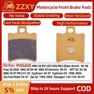 1 Pair Motorcycle Front Brake Pad For PIAGGIO NRG 50 RST (DT/DD) MC2 (Rear drum) 96-98 Free 50 2002 