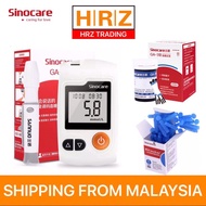 GA-3 Glucometer Blood Sugar Meter + 25 Strips + 25 Lancets MESIN CHECK GULA FREE BATTERY